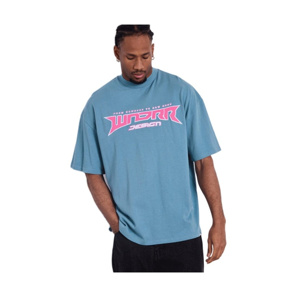 WNDRR Pulse Heavy Weight Tee - Dusk Blue