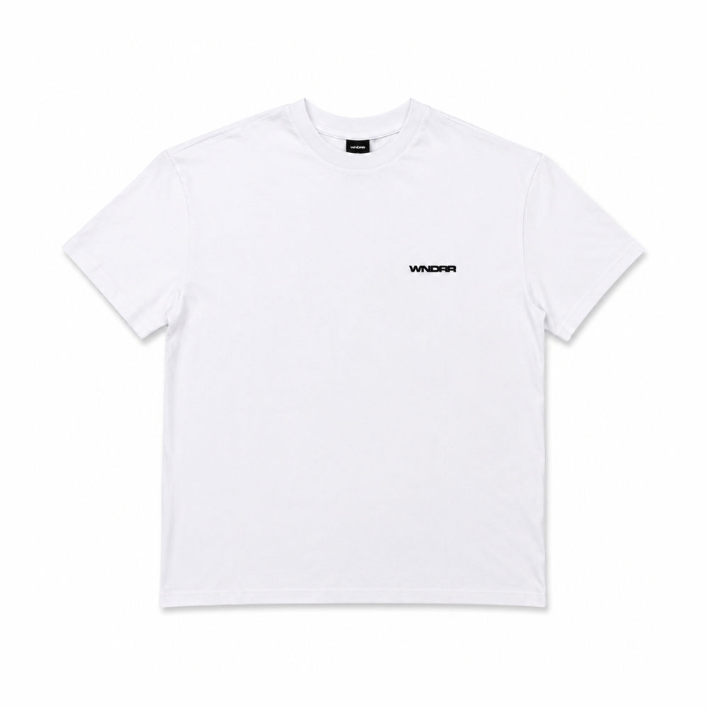 WNDRR Refrain Box Fit Tee - White