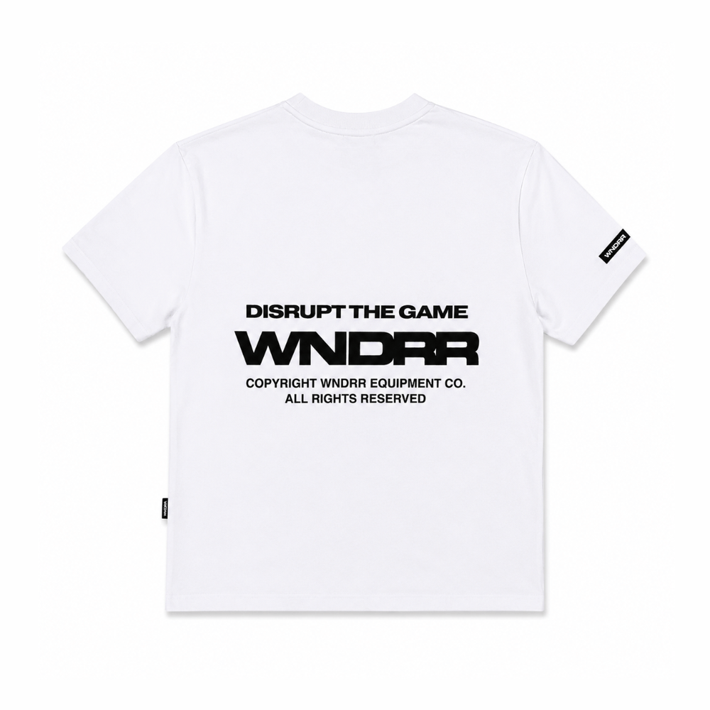 WNDRR Refrain Box Fit Tee - White