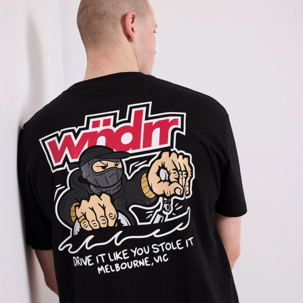 WNDRR Ripshift Box Fit Tee - Black