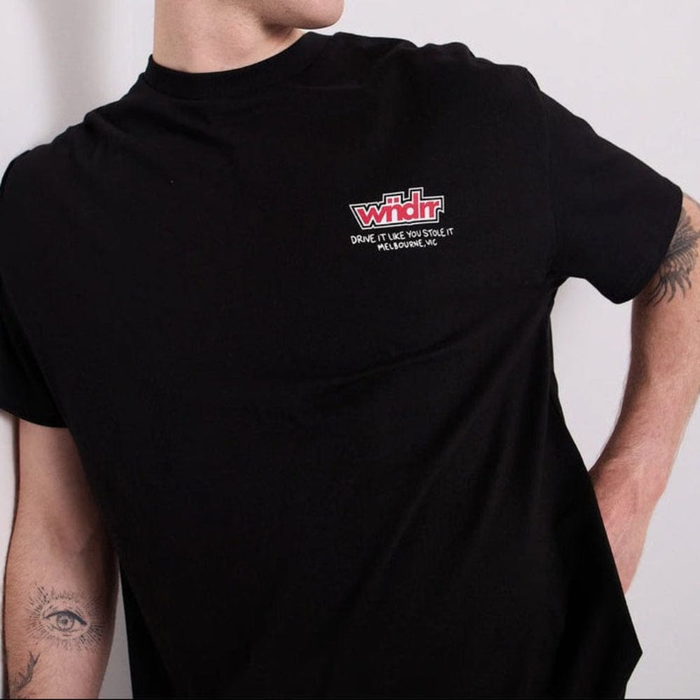 WNDRR Ripshift Box Fit Tee - Black
