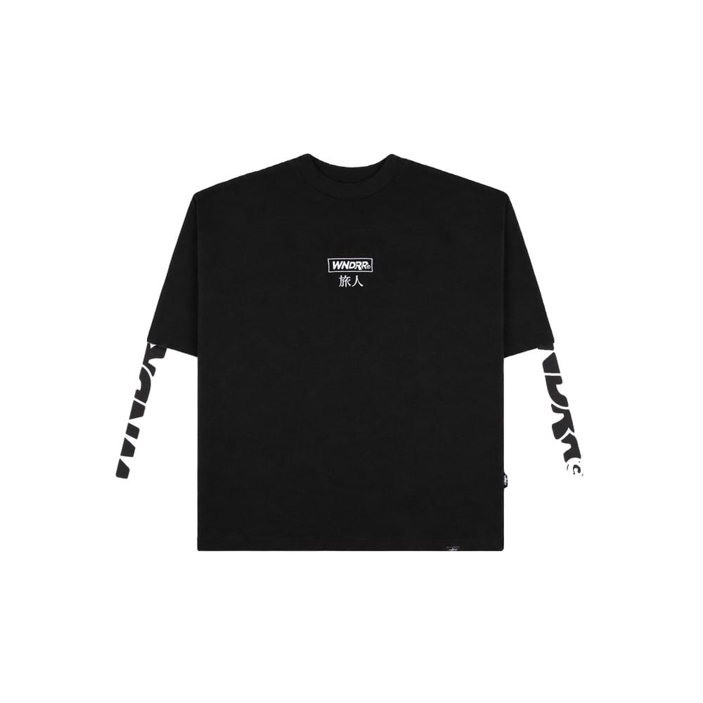 WNDRR Shodo Layered L/S Tee - Black