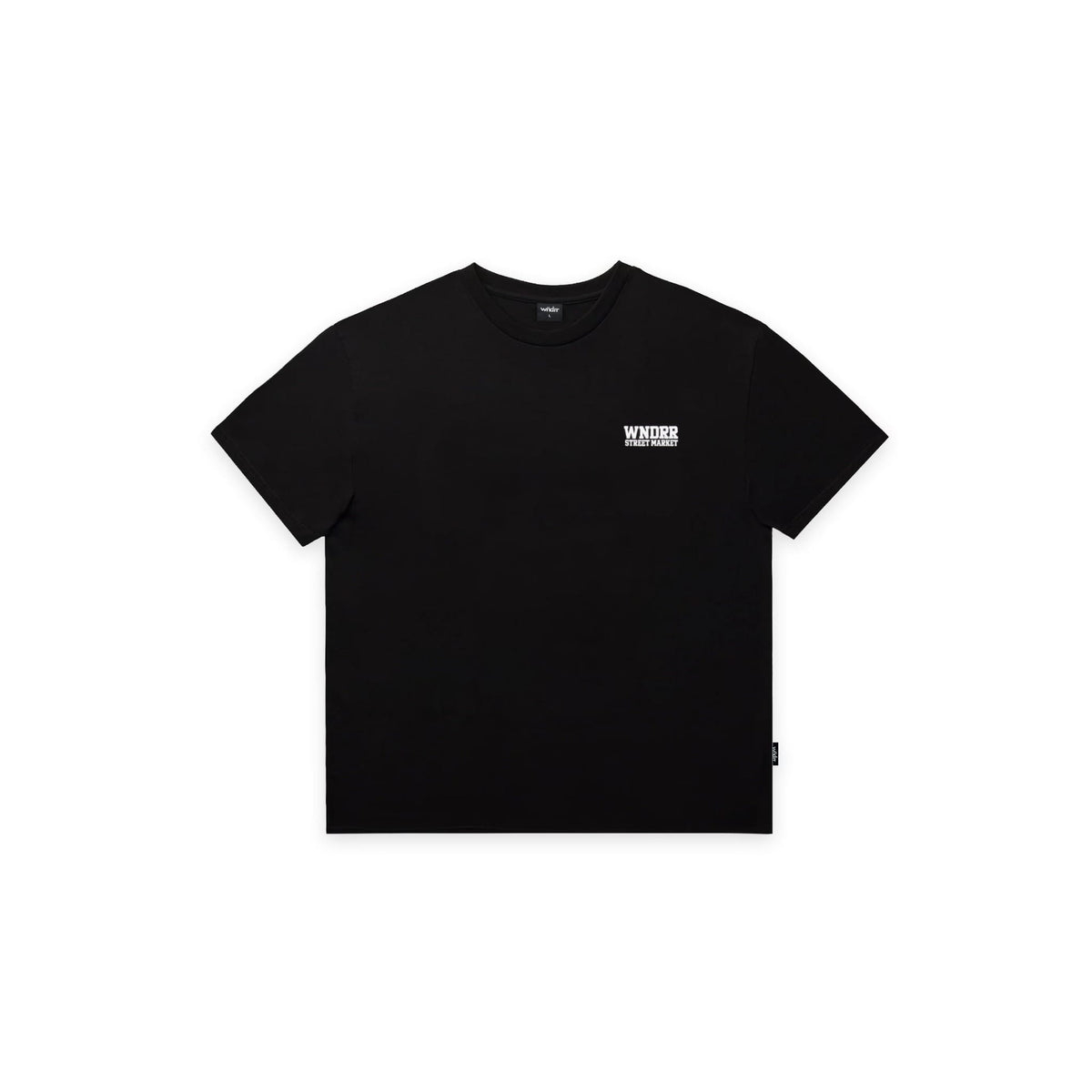 WNDRR Street Market BOX FIT Tee - Black
