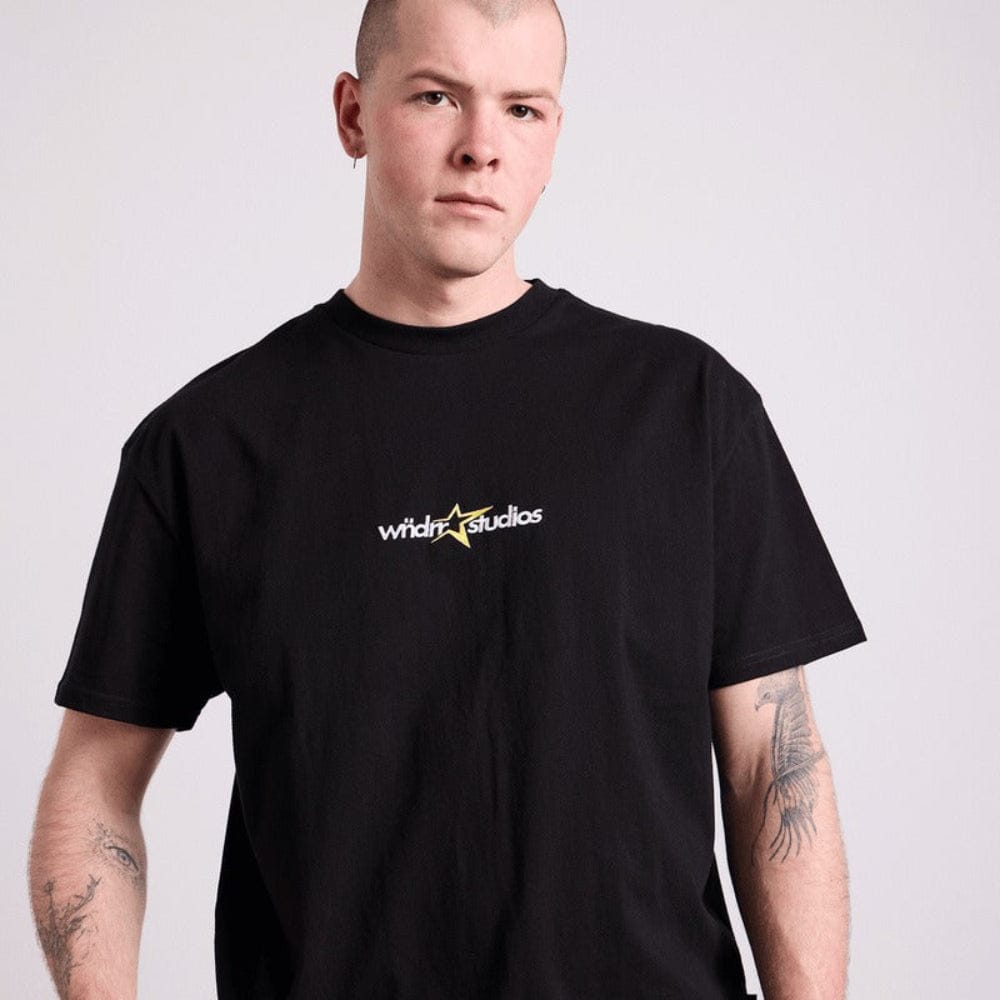 WNDRR Stxr Box Fit Tee - Black
