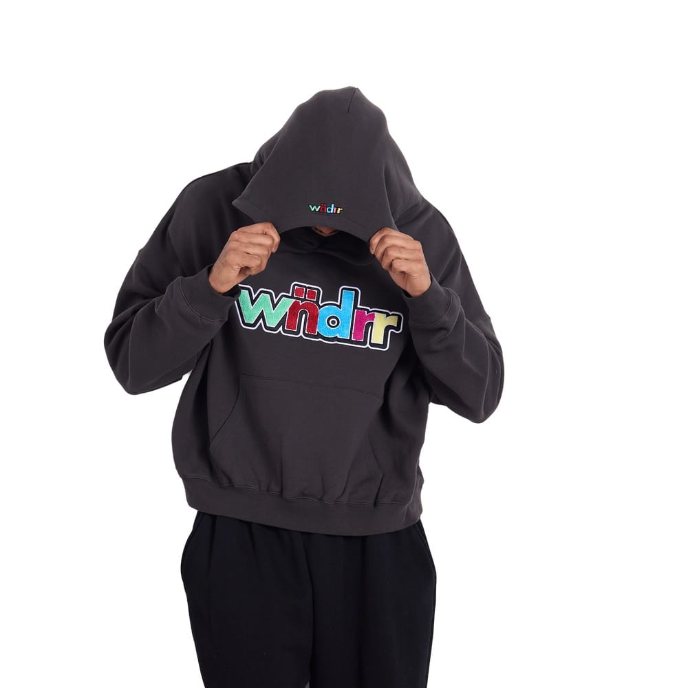 WNDRR Tint Cropped Hood Sweat - Faded Black