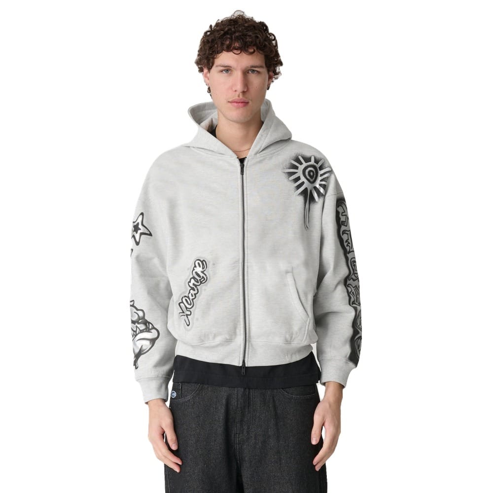 XLarge Peace Gorilla Fit Tee - Snow Marle